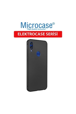 Microcase Huawei Honor 8C Elektrocase Serisi Silikon Kilif -Siyah 389412608
