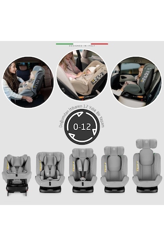 Elele Modenafix 2 360 Dönen I-size Oto Koltuğu İsofix 40-150 Cm 0-36 Kg Yeşil