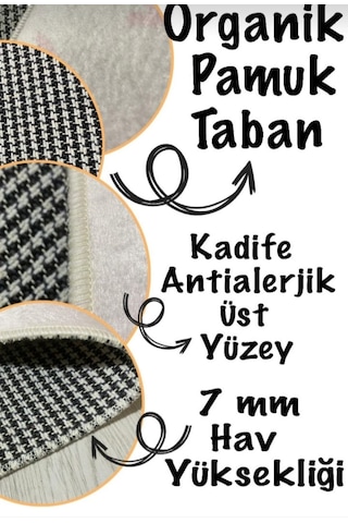 Patara, Kaymaz, Organik Pamuk Taban Yuvarlak Banyo Halısı-100X100 - 60X60 - 40X60 Cm (3'Lü Set) Çok Renkli