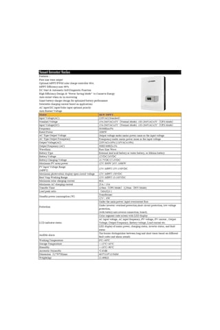 Lexron 1000Watt 1kW MPPT 12Volt Akıllı İnverter