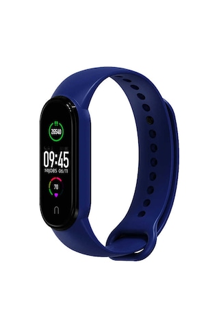 Ekılıf - Xiaomi Mi Band 5 Uyumlu - Kordon Klasik Silikon Kordon - No1