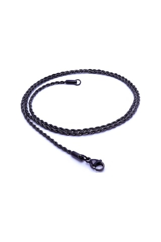 Fm Sarmal Halat Çelik Kolye 2mm 3183cek027 Siyah