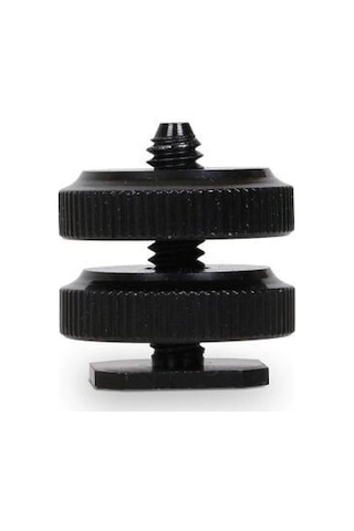 Andoer Marka Sc12 Çift Somunlu Flaş Işık Montaj Vidası Siyah