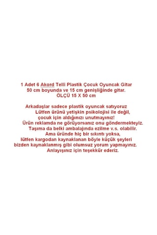 4 Telli Pembe Elektro Oyuncak Gitar Müzik Arkadaşım Çocuk Gitarı 50 Cm.