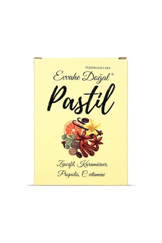 Pastil 12 Adet Zencefil, Karamürver, Propolis, C Vitamini İçeren Pastil Takviye Edici Gıda