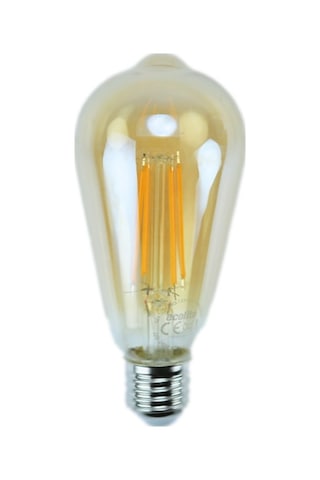 Ecolite 7,5W 220-240V 750Lm 2200K E27 St64 Gold Cam Dimli Led Fla