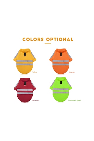 Geeksen Köpek İçin Traktörlü Reflektörlü Sweatshirt Turuncu - S