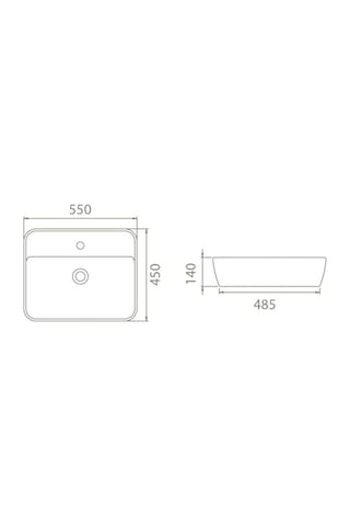 Cerastyle One Lavabo 55x45 Cm Batarya Delikli A
