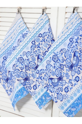 Kuz'kina Hatka 3 Parçalık Mutfak Havlusu Seti 339568266 Açık Mavi