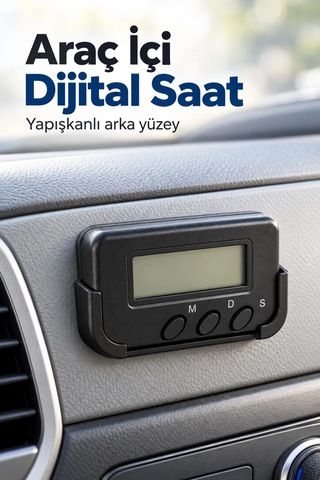 Kargo Dijital Ekranlı Araba Saati Alarm Ve Süre Takibi Najmaddin