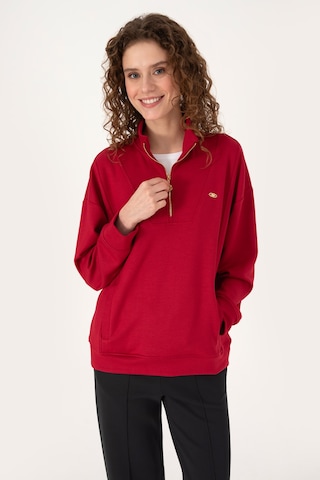 U.S. Polo Assn. U.s. Polo Assn. Kadın Sweatshirt 50314221-vr104 Koyu Frambuaz/dark Raspberry