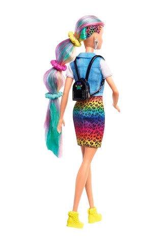 Grn81 Barbie. Leopar Desenli Saçlar Bebeği