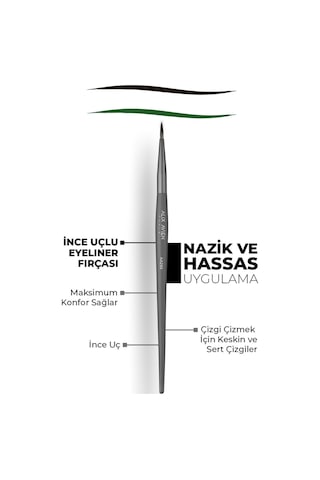 Alix Avien İnce Uçlu Eyeliner Fırçası Eyeliner Brush Aa299
