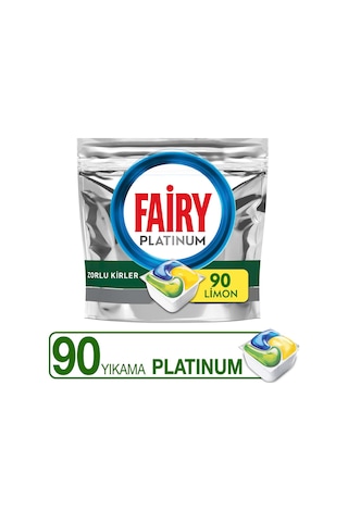 Fairy Platinum Limon Kokulu Bulaşık Makinesi Deterjanı 90 Tablet