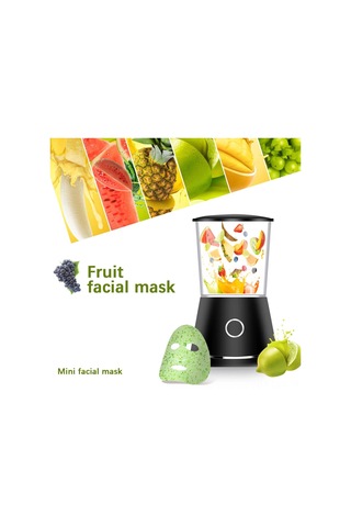 Samdoo Küçük Ev Tipi Sebze-meyve Maske Makinesi - Doğal Nemlendirici, Güzellik Bakımı, Akıcılık Sağlar - Siyah Çok Renkli