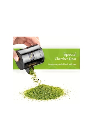 Elmpaly 60mm 4 Katmanlı Metal Tütün Öğütücü - Ergonomik Taşınabilir El Değirmeni