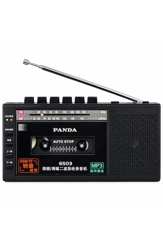 Panda 6503 Taşınabilir Kasetçalar Ses Kayıt Cihazı Fm/am Radyo Usb Tf Kart Mp3/wma Kasetten Dijitale Aktarım