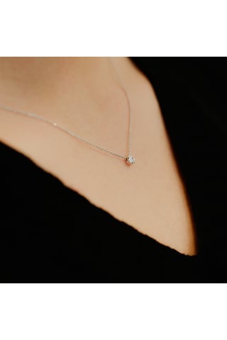 Lova 0,08 Karat Pırlanta Tektaş Kolye - 2040017