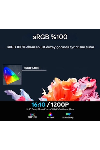 Ultrax 14" Üçlü Taşınabilir Monitör Çoklu Ekran 1200p Notebook Monitör