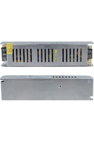 Ayt Ledx Aln-m1210s 12 Volt 10 Amper 120 Watt Slim Metal Kasa Adaptör Şerit Led Güvenlik Kamerası Adaptörü 190x48x38mm