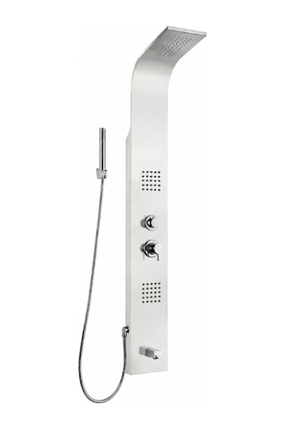 Rondo Krom Inox Hidromasaj Duş Paneli Acar 04.05.190 Açık Gri