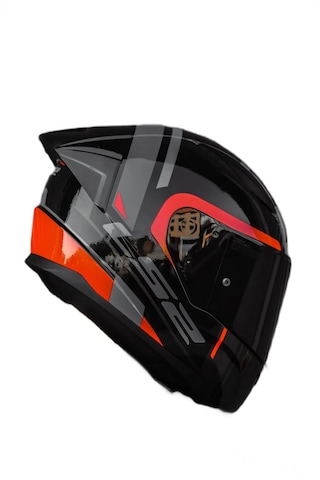 Rapıd 2 Race Chos Siyah Kırmızı Kask Siyah