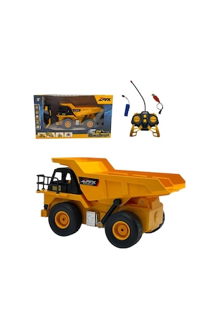 Scowetto Uzaktan Kumandalı 1:24 Ölçek Kamyon Damperli Full Fonksiyon Kamyon İş Makinası sarı