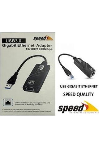 Speed Ue050 10-100-1000 Usb 2.0-3.0 Gigabit Ethernet Çevirici