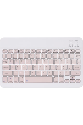 Monyee 10 İnç Şarj Edilebilir Bluetooth Klavye Ve Fare Seti, 78 Tuşlu, 3 Dpı Ayarlı, Çoklu Sistem Uyumlu, Pembe Diğer