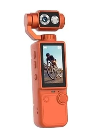 Q8 4k Aksiyon Kamera Gimbal Stabilizasyonlu, Wifi Bağlantılı, 180 Dönebilen Lens, Taşınabilir Vlog & Outdoor Spor Kamerası