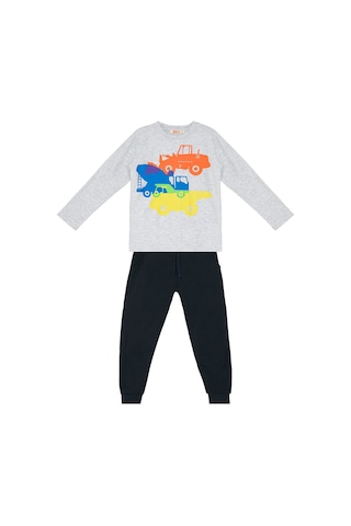 Denokids Mshb&g İnşaat Araçları Erkek Çocuk T-shirt Pantolon Takım Çok Renkli