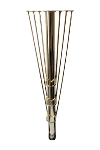 Flamingo Model 40 Cm Gold Sandalye, Sehpa, Puf Metal Ayakları 12 Adet Altın