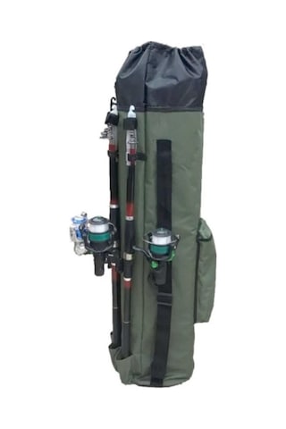 Powerex Kamuflaj Desenli Balıkçı Kamış Ve Olta Taşıma Sırt Çantası-10269