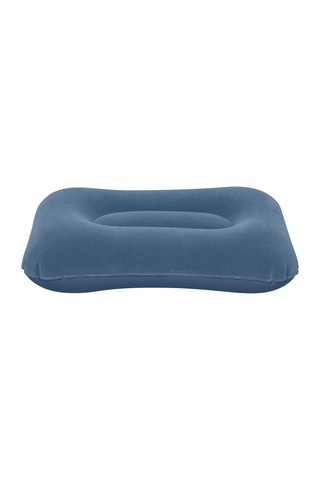 Bestway 67121 Kadife Yüzeyli Şişme Kamp Yastığı 42cm X 26cm X 10cm Gri