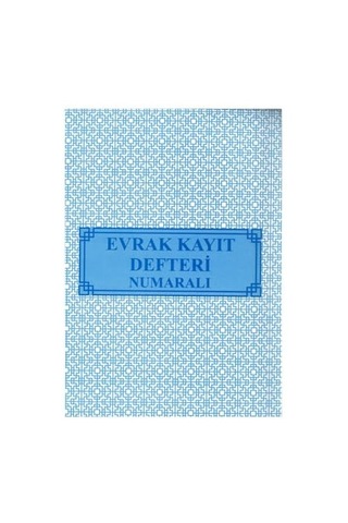 Evrak Kayıt Defteri Numaralı 22x32 Gelen - Giden 40 Yaprak Artlantis Evrak Kayıt Defteri Karton Kapak 1 Adet