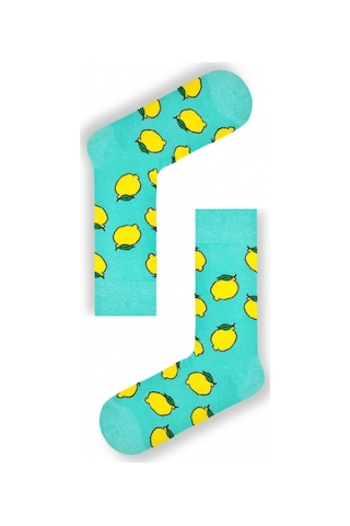 6'lı Desenli Ve Düz Renkli Çorap Seti Renkli