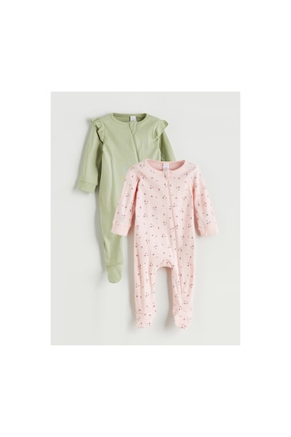 Alıta Cıty Farkıyla Lcw Baby Pembe Oval Yaka Kız Bebek Tulum 2'li - 940159393