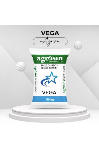 Agrosin Vega 20.20.0 + Zn Organomineral Granül Gübre 50 Kg