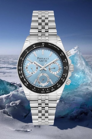 Ferrucci Fcf 1025 03648m.05 Fonksiyonlu Erkek Kol Saati Metalik Gri