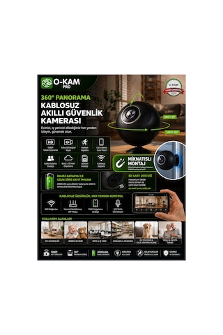 Okam Ok-104 Ekow Wifi Mini Bataryalı Balık Gözü Lens Kamera Küçük Boyut Siyah - 914153760 Okam Ok-104 Ekow Wifi Mini Bataryalı Balık Gözü Lens Kamera Küçük Boyut Siyah - 914153760