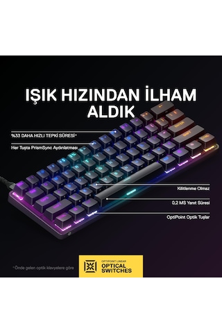 Steelseries Apex 9 Mini Kablolu Mekanik Klavye İngilizce Us