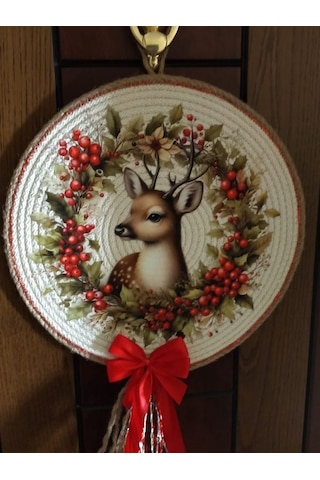 Baskılı Kapı Süsü, Dekoratif Duvar Tabağı, Bohem Duvar Tabağı, Yı