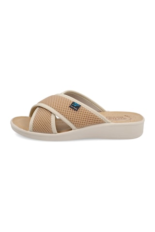 Terlik Kadın Diğer 83 K24 Fe Fly Flot Cloth Slipper Beige Bej