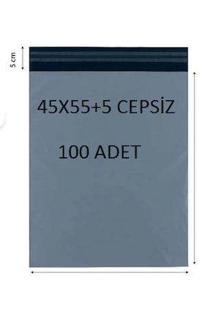 45x55+5 Cepsiz 100 Adet Kargo Poşeti Cac Plastik