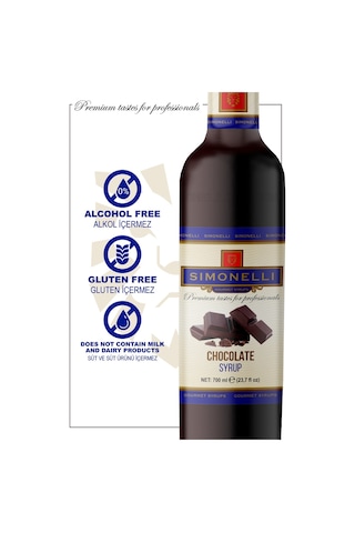 Simonelli Kahve Şurubu Çikolata Aromalı 70 CL + Pompa Sımonellı