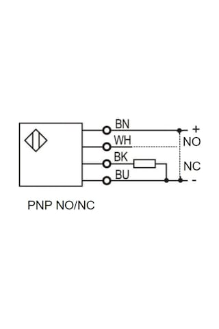 Lanbao PSMT-BC40DPB ,M18/40cm PNP-NO/NC 4-Kablo Cisim Fotosel