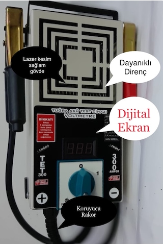 6-12-24 Volt 300 Amper Akü Test Cihazı Üretici Firmadan