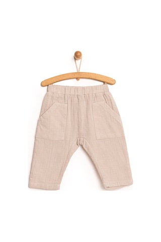 HelloBaby Basic Müslin Pantolon Erkek Bebek 24yhlbepnt014 Vizon 24YHLBEPNT014_Vizon
