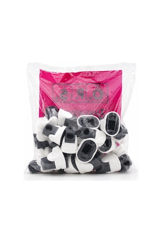 Öps Ayarlı Plastik Duş Askısı Mafsalı - Beyaz İçi Siyah- 25'li Paket Diğer