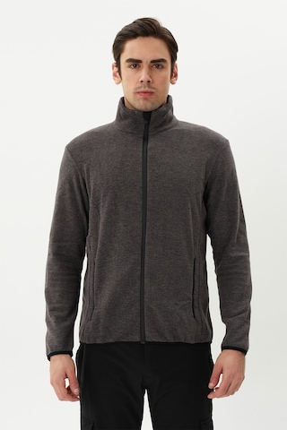 Exuma Erkek Tam Fermuarlı Polar 2112126 Grey